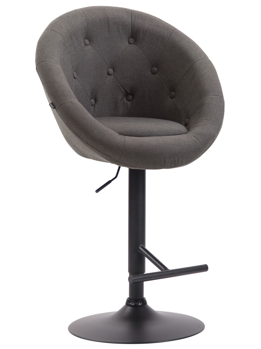 Banqueta alta London V2 tecido, cinza escuro