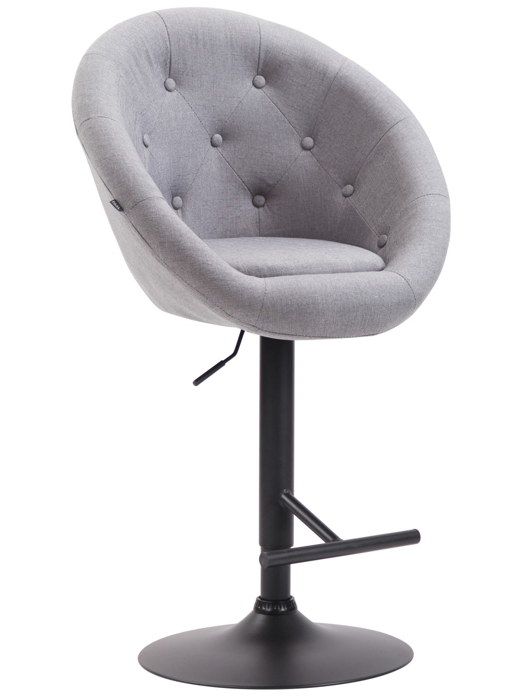 Banqueta alta London V2 tecido, cinza