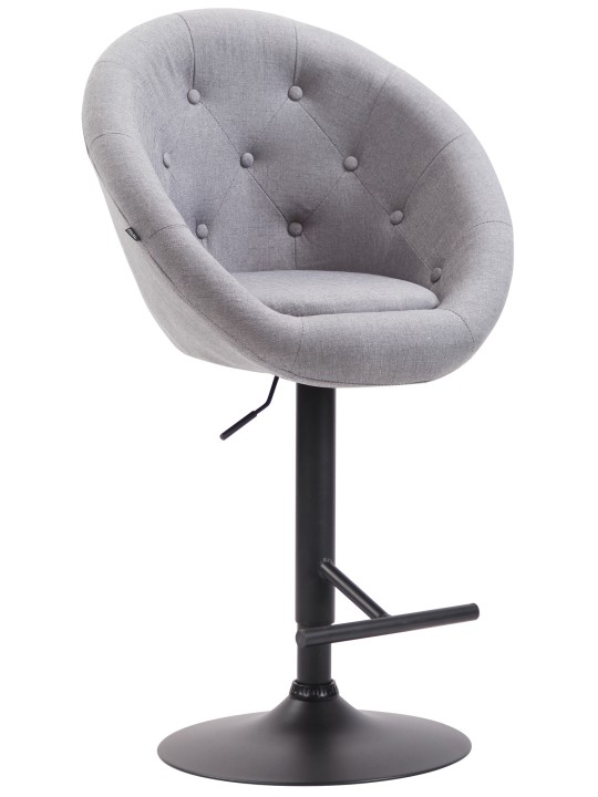 Banqueta alta London V2 tecido, cinza