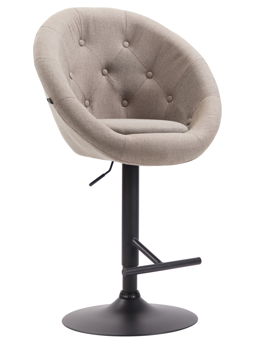 Banqueta alta London V2 tecido, taupe