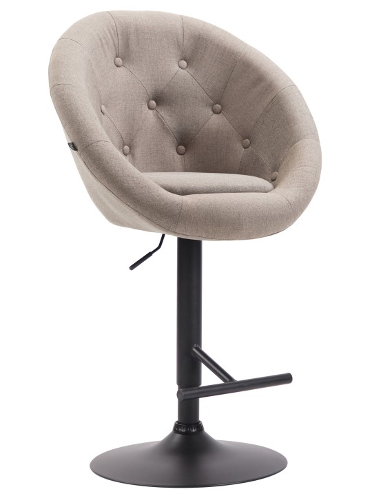 Banqueta alta London V2 tecido, taupe