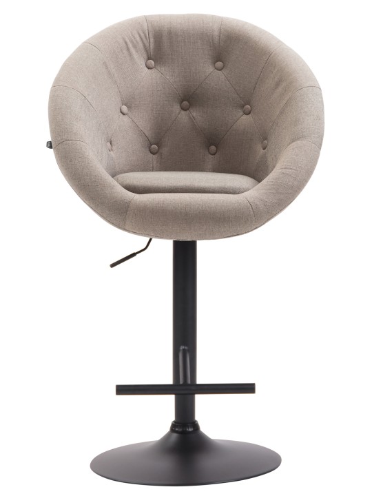 Banqueta alta London V2 tecido, taupe