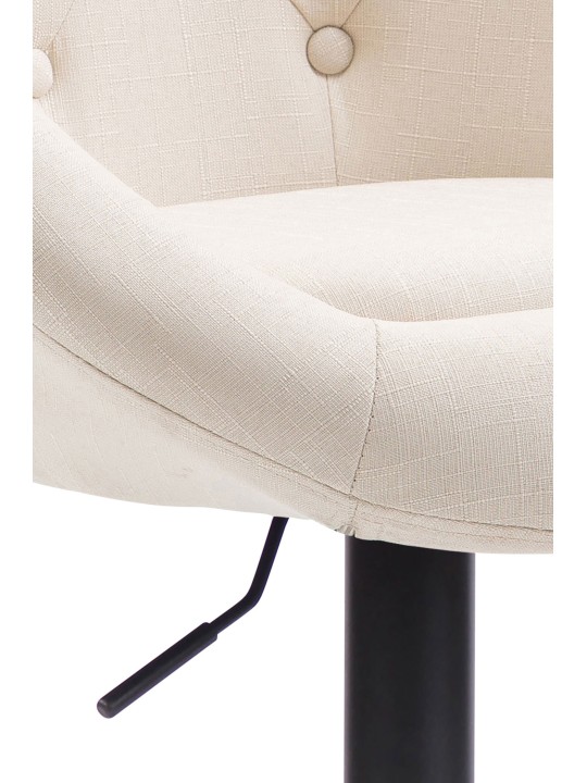 Banqueta alta London V2 tecido, creme