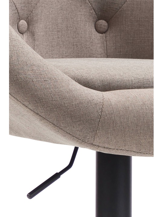 Banqueta alta London V2 tecido, taupe