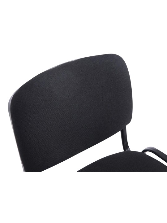 Conjunto de 4 cadeiras XL tecido Ken, preto Conjunto de 4 cadeiras XL tecido Ken, preto