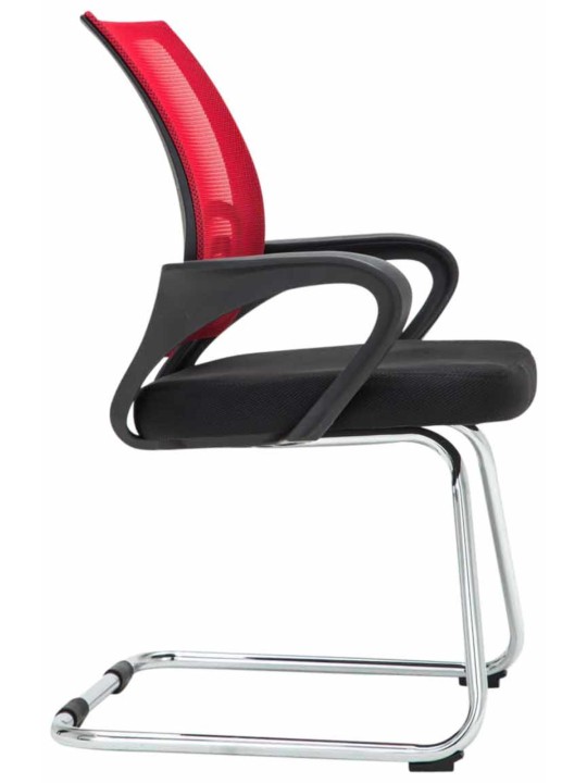 Conjunto de 2 cadeiras para visitantes Eureka, vermelho