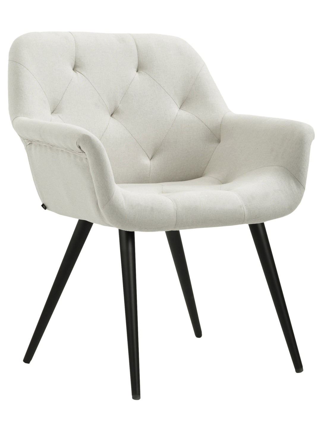 Cadeira da sala de jantar tecido Langford, bege