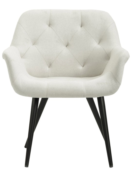 Cadeira da sala de jantar tecido Langford, bege