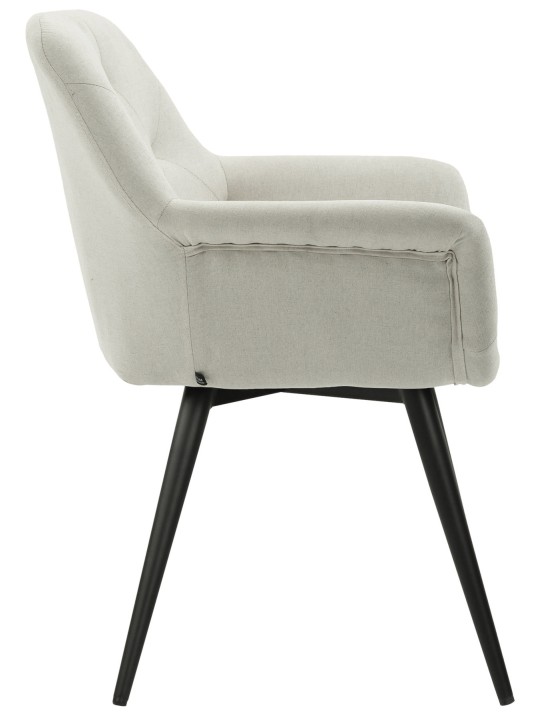 Cadeira da sala de jantar tecido Langford, bege