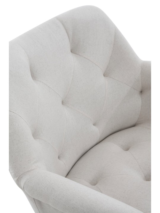 Cadeira da sala de jantar tecido Langford, bege