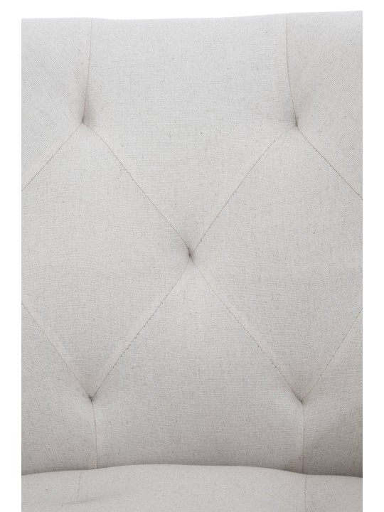 Cadeira da sala de jantar tecido Langford, bege