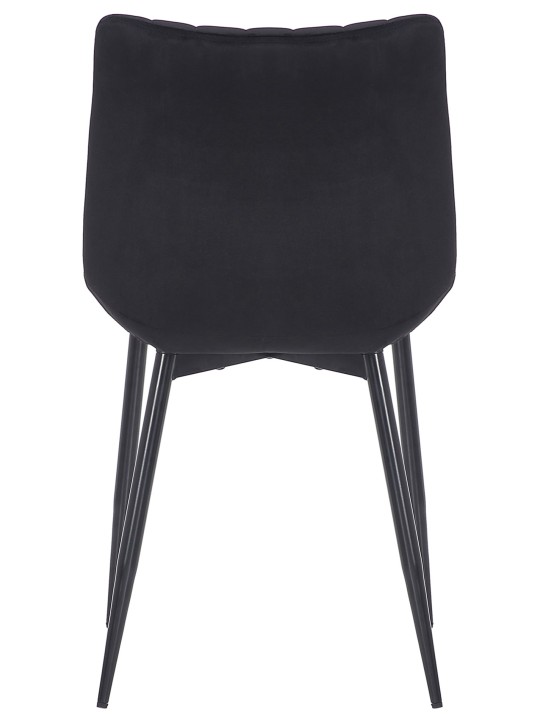 Conjunto de 2 cadeiras de veludo Rahden, preto Conjunto de 2 cadeiras de veludo Rahden, preto