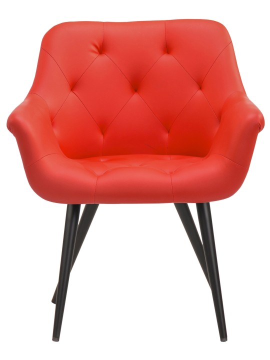 Cadeira da sala de jantar Langford couro sintético, vermelho Cadeira da sala de jantar Langford couro sintético, vermelho