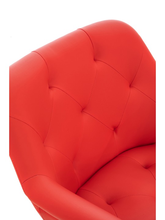 Cadeira da sala de jantar Langford couro sintético, vermelho Cadeira da sala de jantar Langford couro sintético, vermelho