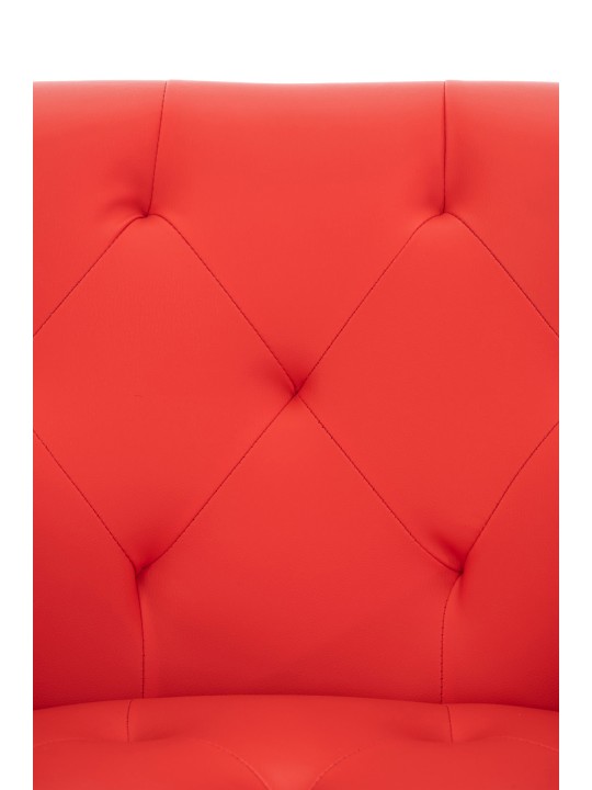 Cadeira da sala de jantar Langford couro sintético, vermelho Cadeira da sala de jantar Langford couro sintético, vermelho