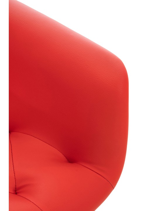 Cadeira da sala de jantar Langford couro sintético, vermelho Cadeira da sala de jantar Langford couro sintético, vermelho