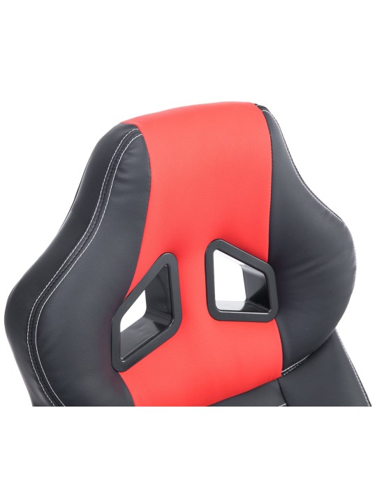 Cadeira de escritório Pedro, preto/vermelho