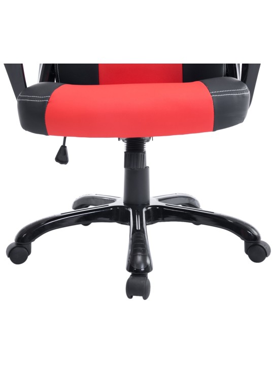 Cadeira de escritório Pedro, preto/vermelho