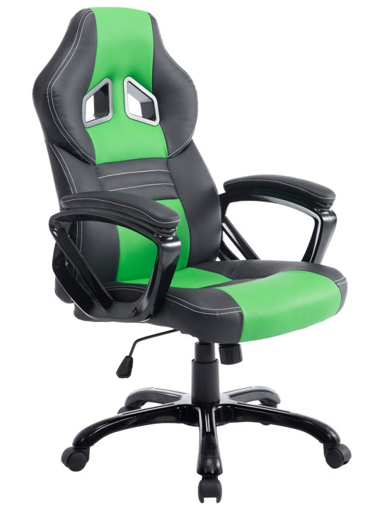 Cadeira de escritório Pedro, preto/verde Cadeira de escritório Pedro, preto/verde