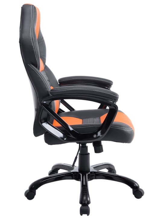 Cadeira de escritório Pedro, preto/laranja