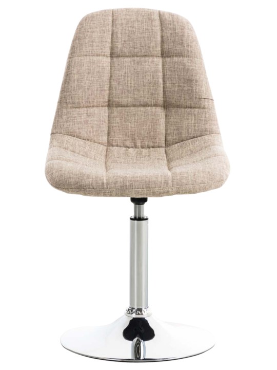 Conjunto de 2 cadeiras em tecido Emil, creme