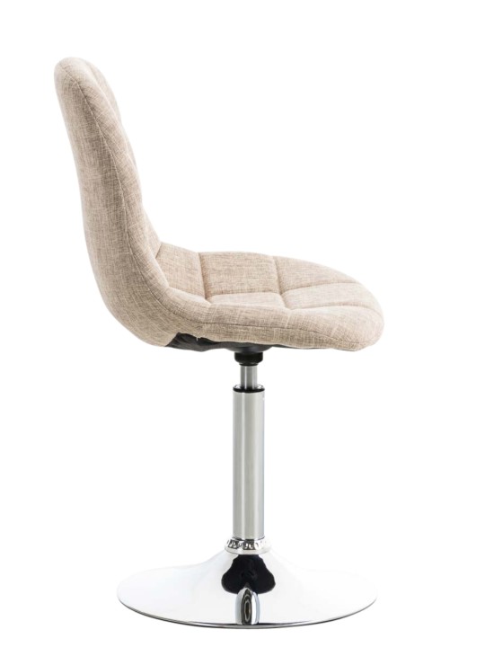 Conjunto de 2 cadeiras em tecido Emil, creme