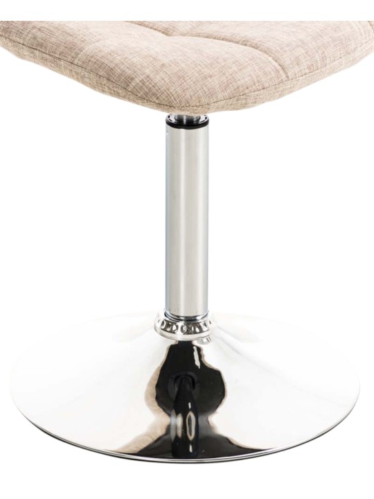 Conjunto de 2 cadeiras em tecido Emil, creme