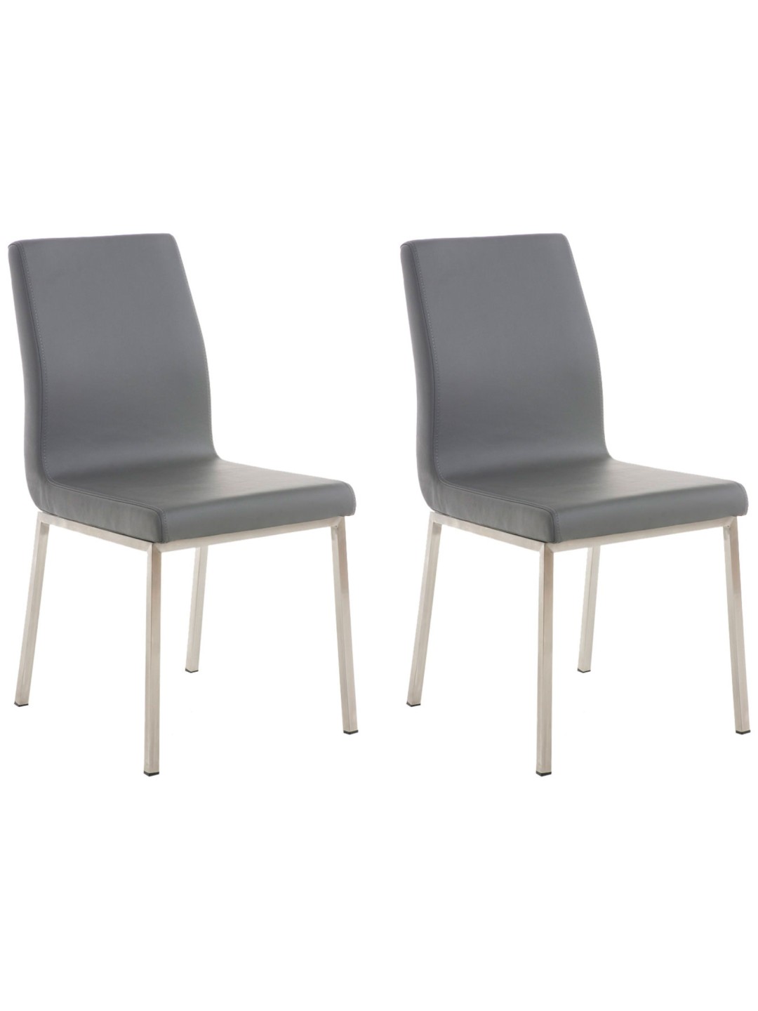 Conjunto de 2 cadeiras de jantar Colmar, cinza