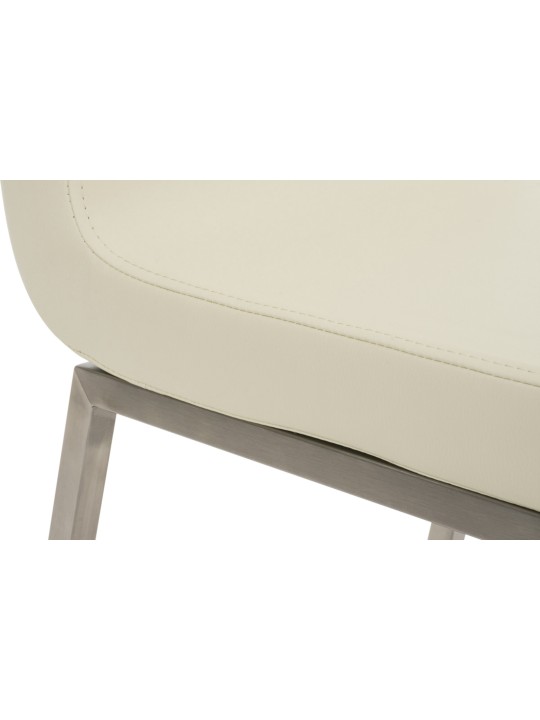 Conjunto de 2 cadeiras de jantar Colmar, creme