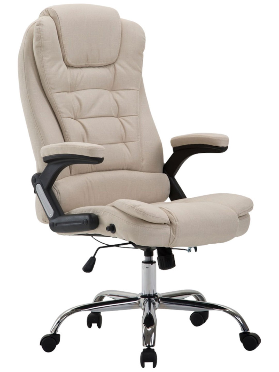 Cadeira de escritório Thor tecido, creme