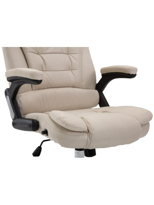 Cadeira de escritório Thor tecido, creme