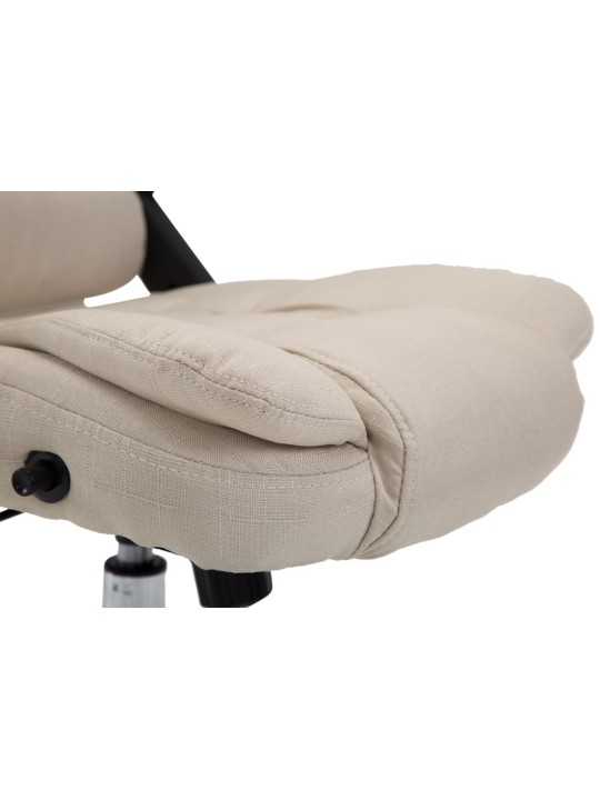 Cadeira de escritório Thor tecido, creme