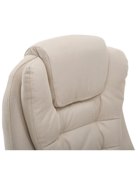 Cadeira de escritório Thor tecido, creme