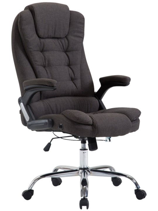 Cadeira de escritório Thor tecido, cinza escuro