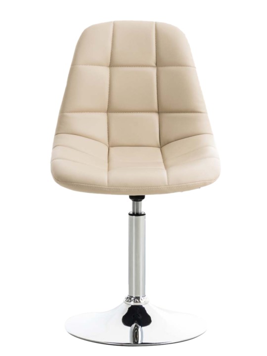 Conjunto de 2 cadeiras Emil couro sintético, creme Conjunto de 2 cadeiras Emil couro sintético, creme