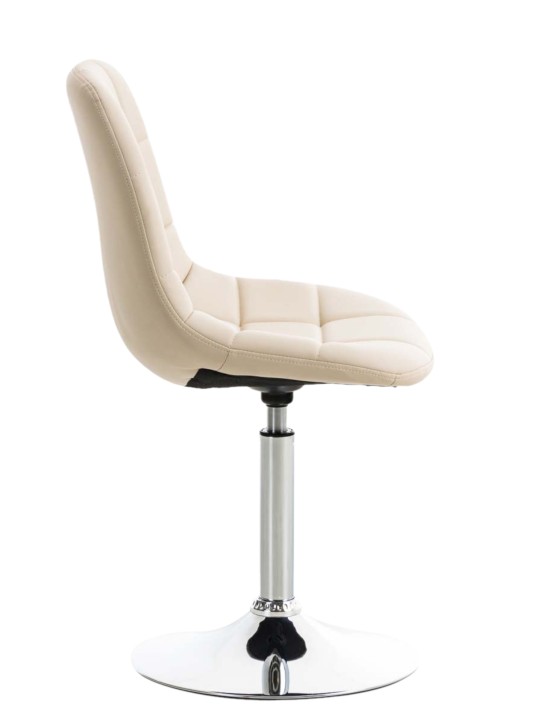 Conjunto de 2 cadeiras Emil couro sintético, creme Conjunto de 2 cadeiras Emil couro sintético, creme