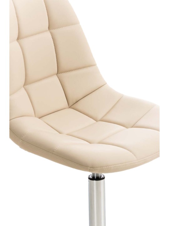 Conjunto de 2 cadeiras Emil couro sintético, creme Conjunto de 2 cadeiras Emil couro sintético, creme