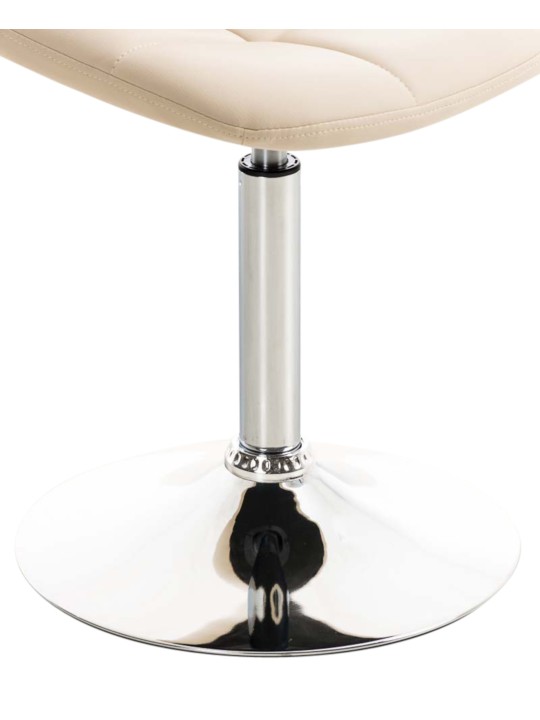 Conjunto de 2 cadeiras Emil couro sintético, creme Conjunto de 2 cadeiras Emil couro sintético, creme