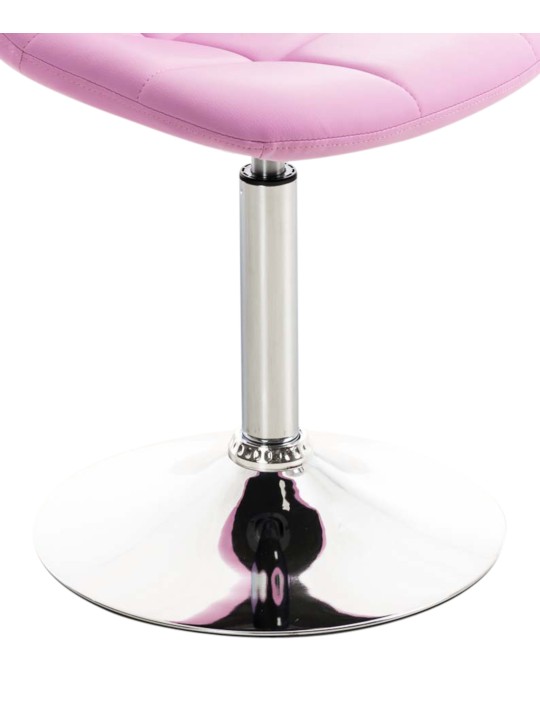 Conjunto de 2 cadeiras Emil couro sintético, rosa Conjunto de 2 cadeiras Emil couro sintético, rosa