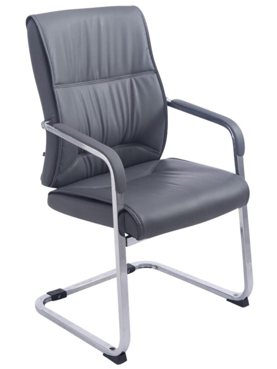 Conjunto de 2 cadeiras cantilever XL Anubis, cinza