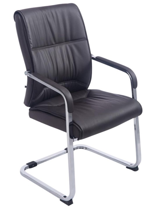 Conjunto de 2 cadeiras cantilever XL Anubis, castanho