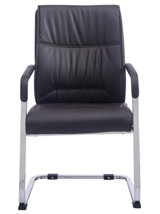 Conjunto de 2 cadeiras cantilever XL Anubis, castanho