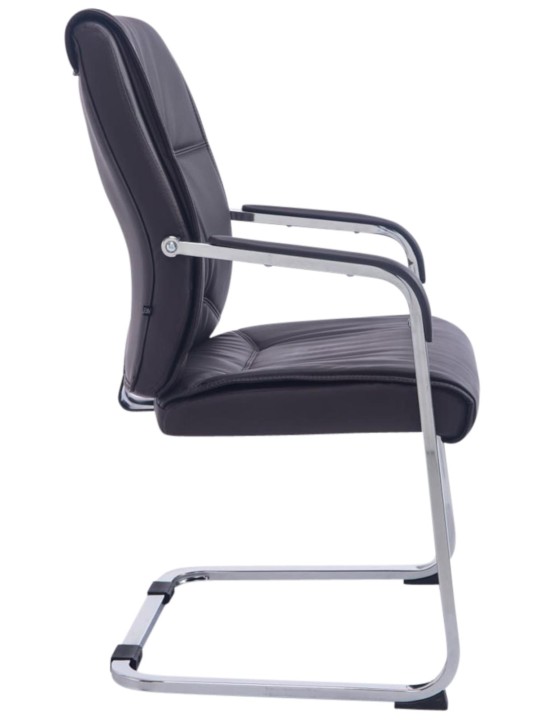 Conjunto de 2 cadeiras cantilever XL Anubis, castanho