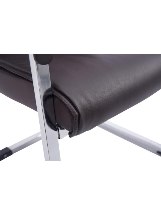 Conjunto de 2 cadeiras cantilever XL Anubis, castanho