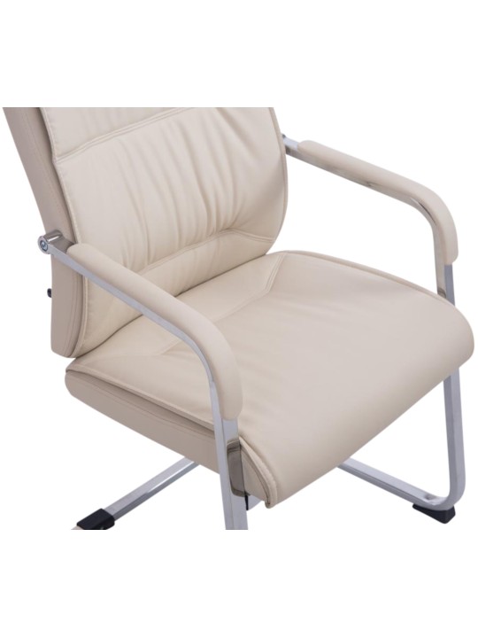 Conjunto de 2 cadeiras cantilever XL Anubis, creme