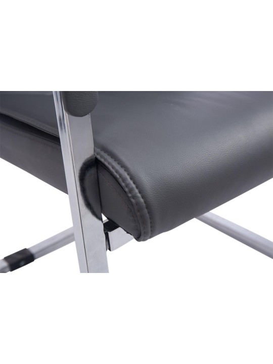 Conjunto de 2 cadeiras cantilever XL Anubis, cinza