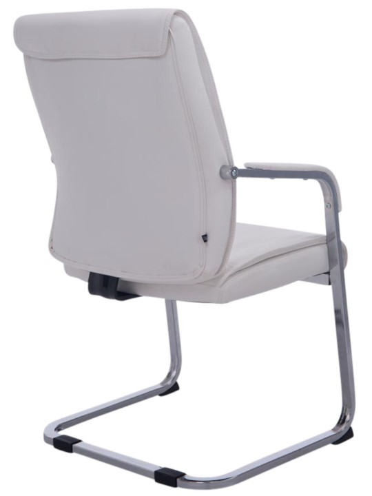 Conjunto de 2 cadeiras cantilever XL Anubis, branco