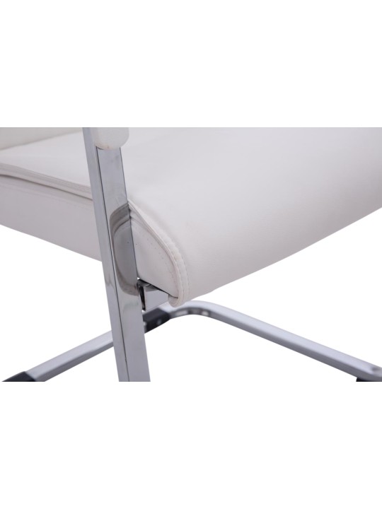 Conjunto de 2 cadeiras cantilever XL Anubis, branco