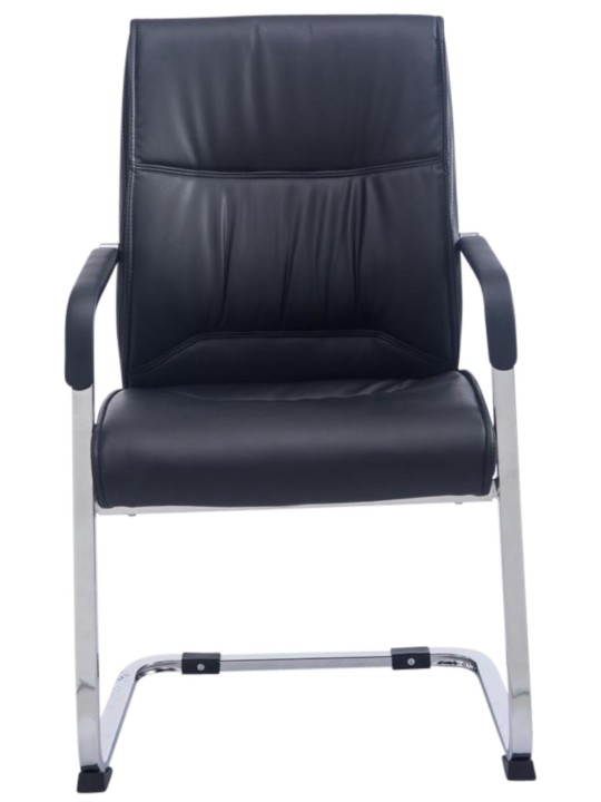 Conjunto de 2 cadeiras cantilever XL Anubis, preto