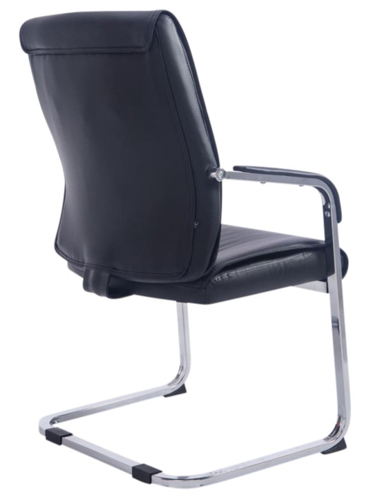 Conjunto de 2 cadeiras cantilever XL Anubis, preto